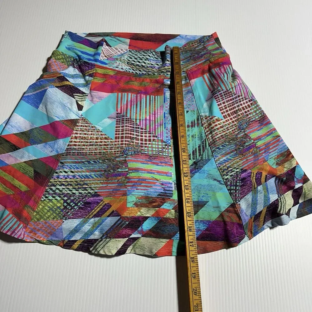 Dona Jo Skort Tennis Golf Pickleball Size 3 Women’s XL Printed A-Line